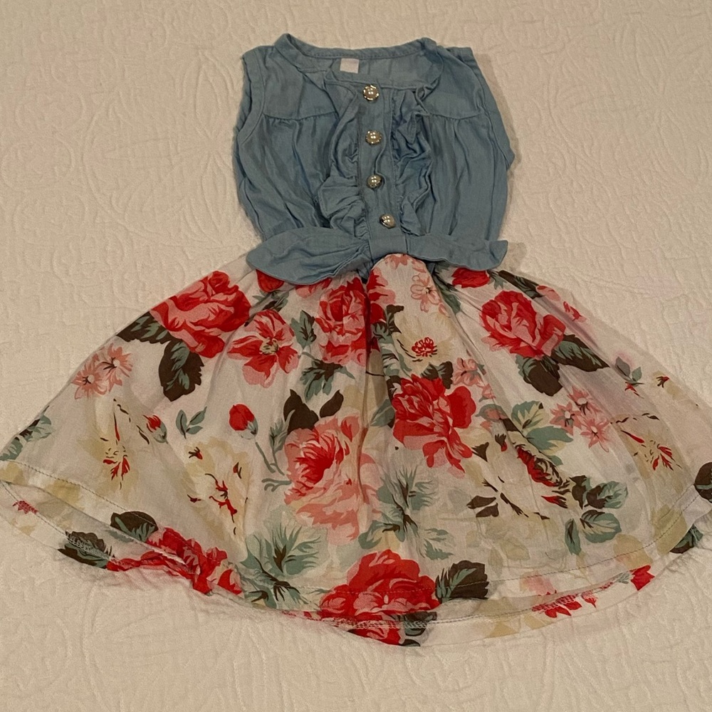 Jean floral dress